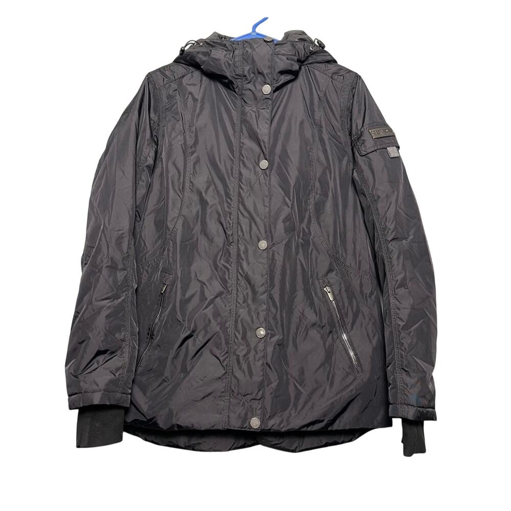 Obermeyer Payge Thermore Ski Jacket Black Hooded Insulated Winter Women’s Size 8